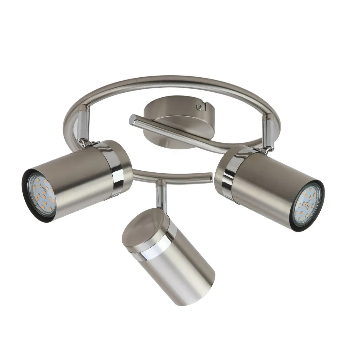 Palmoni, lampa sufitowa, chromowana, z trzema regulowanymi reflektorkami, SPL-2024-3A, GU10