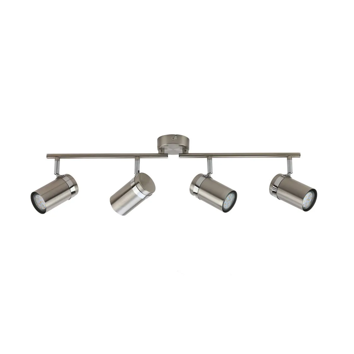 Palmoni, lampa sufitowa, niklowana, z czterema regulowanymi reflektorkami, SPL-2024-4, GU10