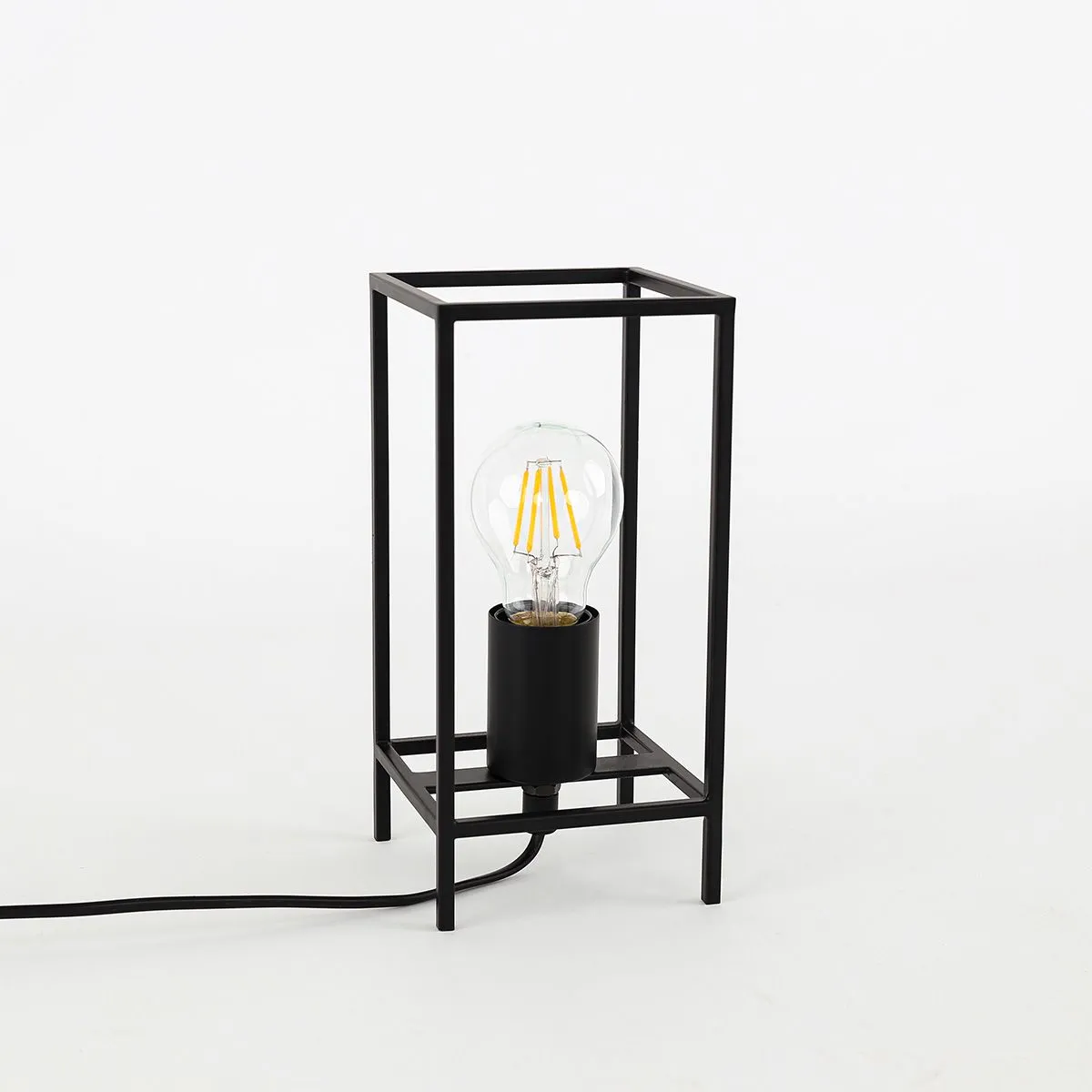 Melando, nowoczesna lampka biurkowa, E27, TB-3343-1S-BK