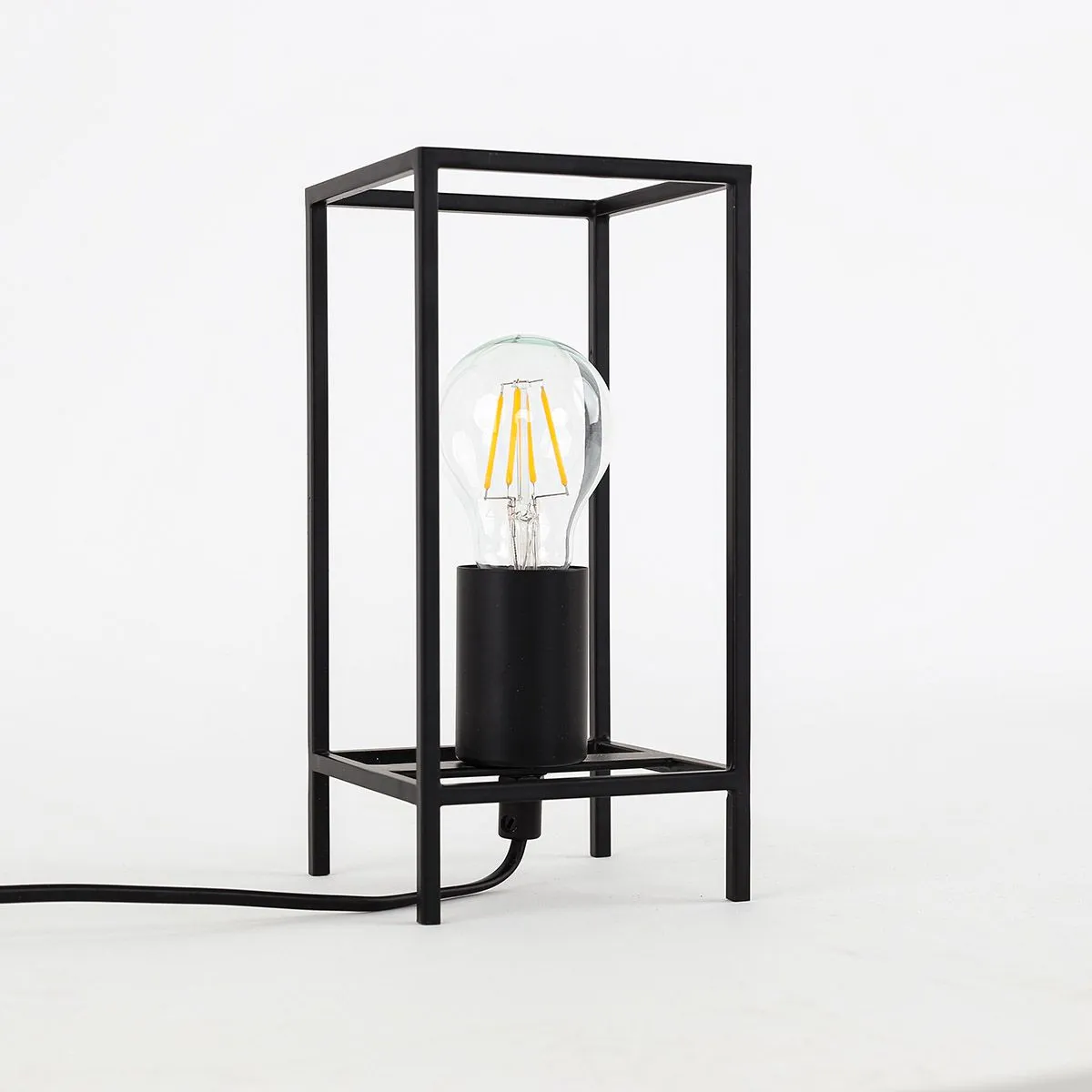 Melando, nowoczesna lampka biurkowa, E27, TB-3343-1S-BK