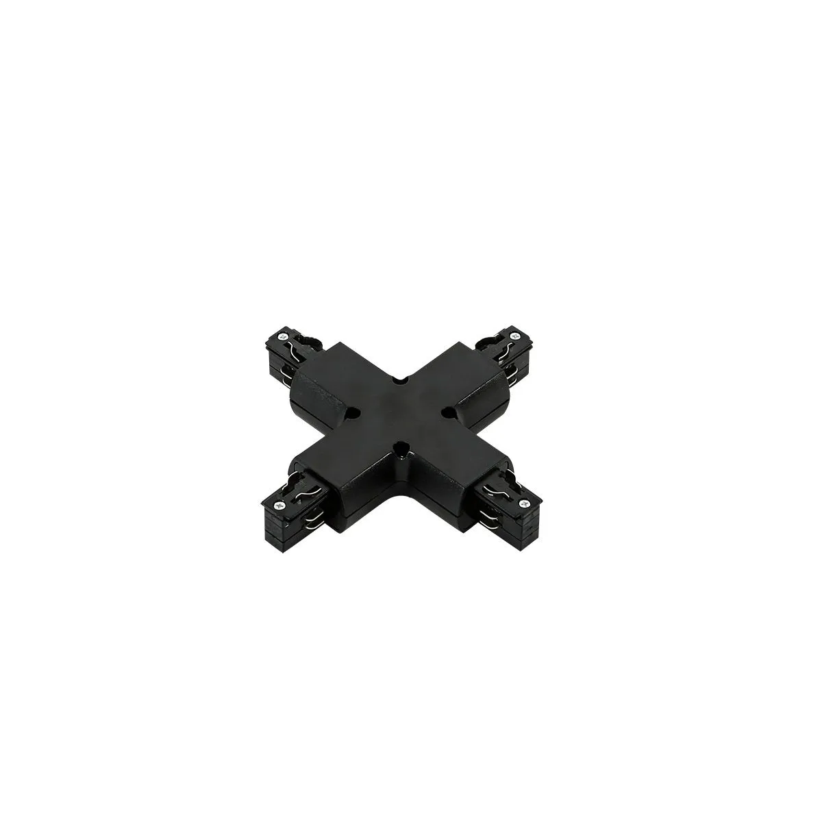 3 fazowy łącznik typu X, łącznik szynoprzewodu, czarny, TR-PLUS-JOINT-BL