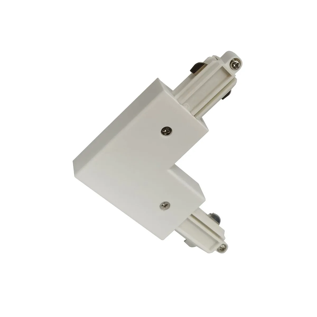 Marvi Track Connector, białe akcesoria łączeniowe do szynoprzewodów, TRL-H1C-CONN-L-RT-BL
