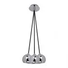 James CH, nowoczesna lampa wisząca, chromowana, GU10, FH5953-BCB-120