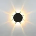 Macba, czarny, minimalistyczny kinkiet ogrodowy, OWL-6031-8-4K, LED, 4000K