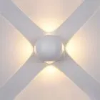 Carsoli, nowoczesny kinkiet zewnętrzny, biały, LED, 3000K, PL-307W