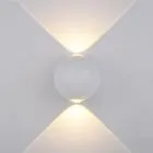 Carsoli, nowoczesny kinkiet zewnętrzny, biały, LED, 3000K, PL-308W