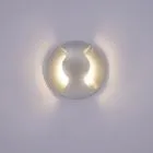 Basilio, nowoczesny kinkiet zewnętrzny, srebrny, LED, 3000K, PL-741-2E