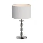 Rea, klasyczna lampka biurkowa i gabinetowa, biała, E27, RLT93163-1W