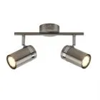 Palmoni, lampa sufitowa, niklowana, z dwoma regulowanymi reflektorkami, SPL-2024-2, GU10