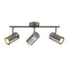 Palmoni, lampa sufitowa, niklowana, z trzema regulowanymi reflektorkami, SPL-2024-3, GU10