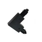 Marvi Track Connector, czarne akcesoria do łączenia szynoprzewodów, kątowe, TRL-H1C-CONN-L-LF-BL