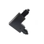 Marvi Track Connector, akcesoria do nowoczesnych szynoprzewodów, czarne, TRL-H1C-CONN-L-RT-BL